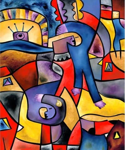 Painting by Joel Traylor, JET III, J Traylor