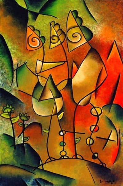 Painting by Joel Traylor, JET III, J Traylor