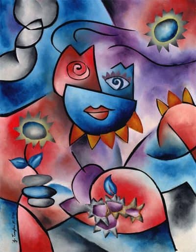 Painting by Joel Traylor, JET III, J Traylor