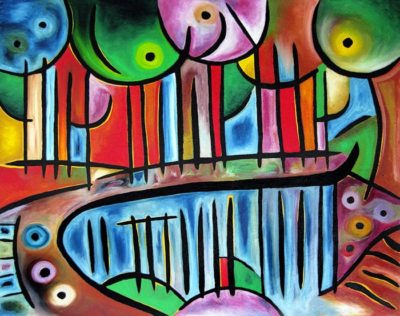 Painting by Joel Traylor, JET III, J Traylor
