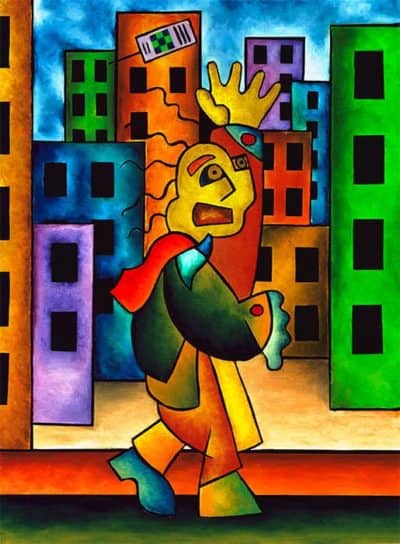 Painting by Joel Traylor, JET III, J Traylor