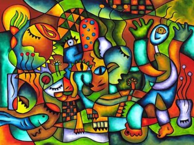 Painting by Joel Traylor, JET III, J Traylor