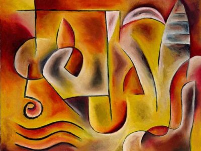Painting by Joel Traylor, JET III, J Traylor