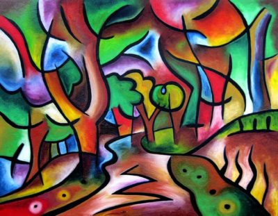 Painting by Joel Traylor, JET III, J Traylor
