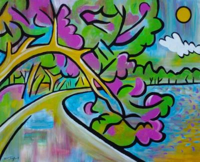 Painting by Joel Traylor, JET III, J Traylor