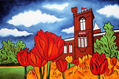 Smithsonian Castle painting