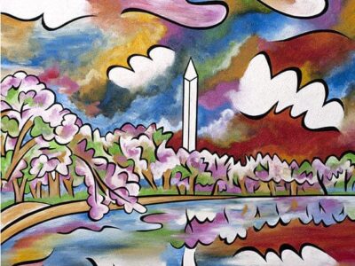 Tidal Basin Bloom painting
