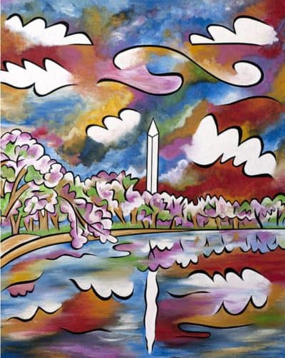 Tidal Basin Bloom painting
