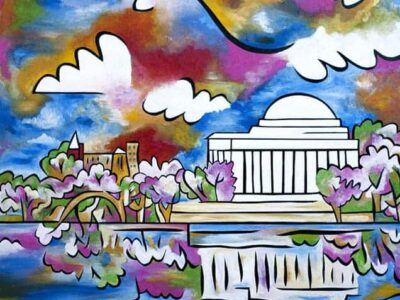 Tidal Basin Bloom painting