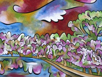 Tidal Basin Bloom painting