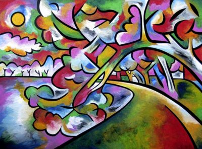 Tidal burst painting