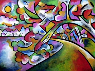 Tidal burst painting