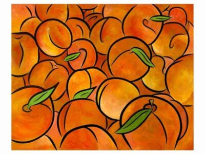 peaches painting
