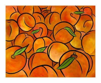 peaches painting