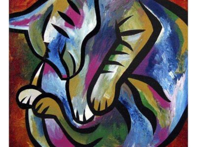 Cat pose painting