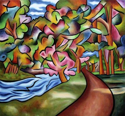 Painting by Joel Traylor, JET III, J Traylor