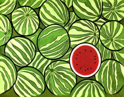 watermelons painting