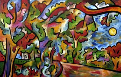 Painting by Joel Traylor, JET III, J Traylor