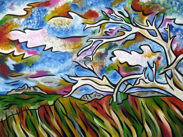 Painting by Joel Traylor, JET III, J Traylor