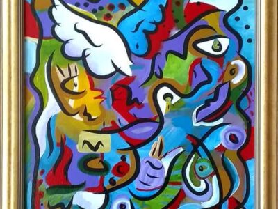 Painting by Joel Traylor, JET III, J Traylor