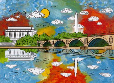capitol clouds painting