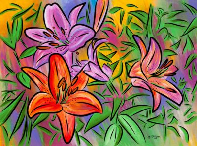 Painting by Joel Traylor, JET III, J Traylor