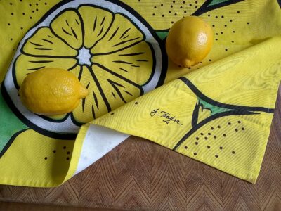 Tea towel lemons