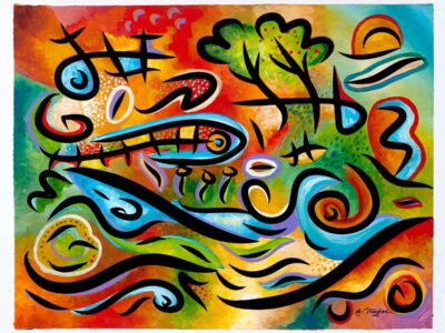 By the River painting by Joel Traylor