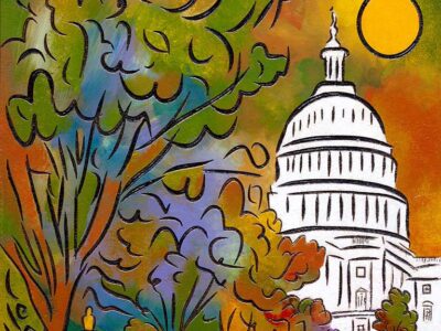 "Capitol Summer" painting by Joel Traylor